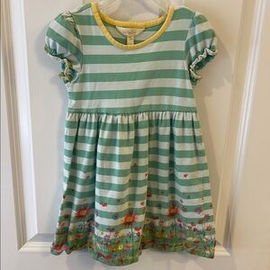 Matilda Jane Green and White Puff Sleeve Sundress